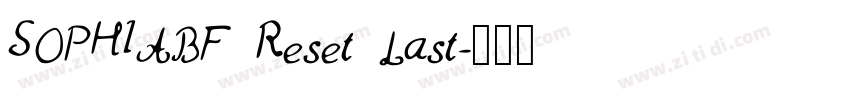 SOPHIABF Reset Last字体转换